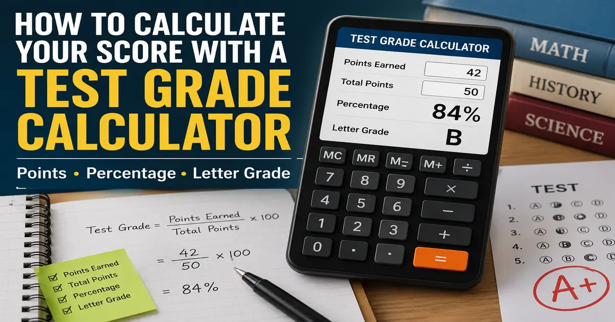 How to Calculate Your Score With a Test Grade Calculator