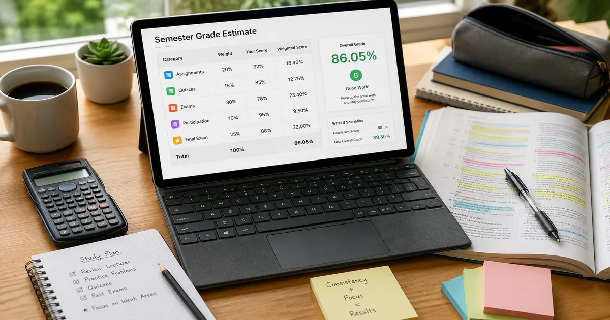 How to Calculate Your Semester Grade